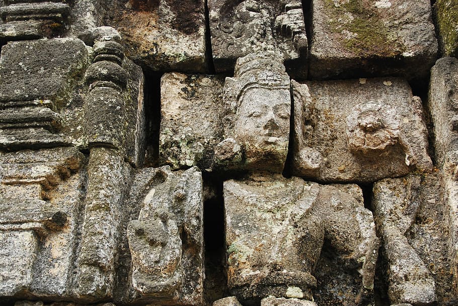 Budda, Statue, Temple, Pray, Worship, shrine, indonesia, java HD wallpaper