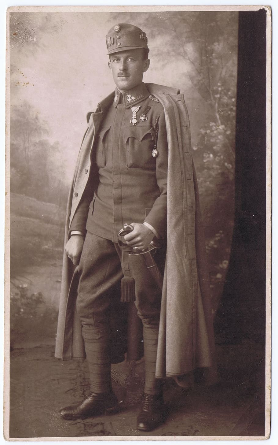 cdv, cabinet photo, soldier, first world war, 1914, world war i, HD wallpaper