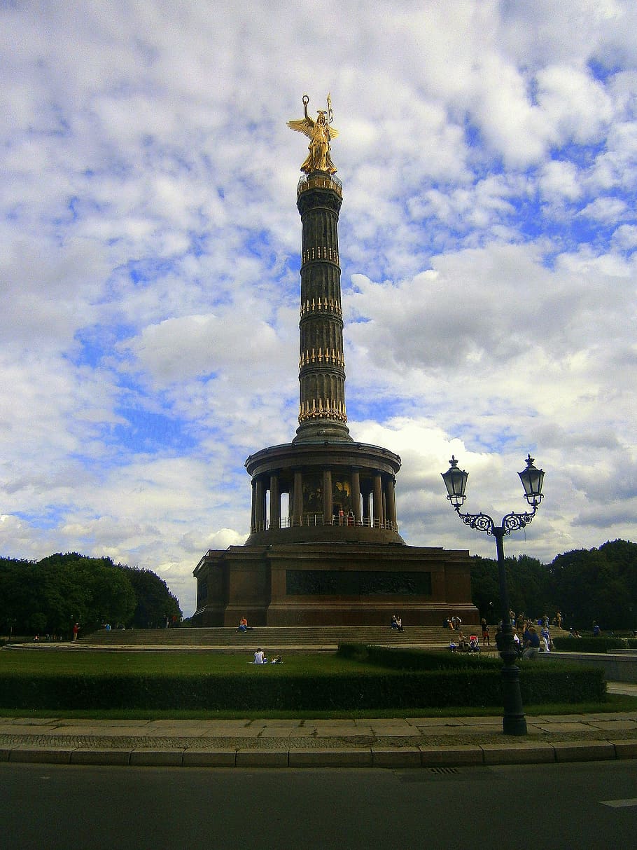 siegessäule, pillar, berlin, landmark, monument, attraction, HD wallpaper