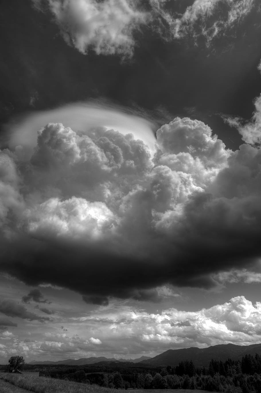 hdr, hdr image, clouds, sky, heavy clouds, cloud - sky, beauty in nature HD wallpaper