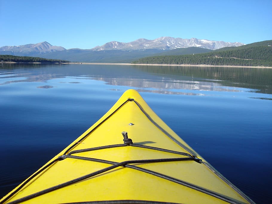 Kayak, Boat, Lake, Kayaking, Sport, summer, paddle, water, recreation, HD wallpaper