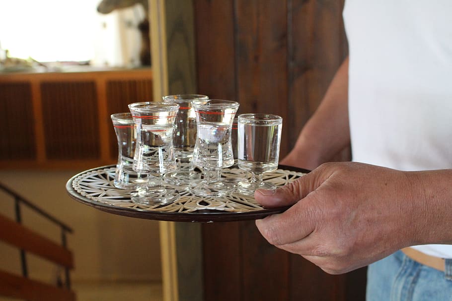 Tray, Brandy, Glasses, Alcohol, drink, prost, shot glass, spirits HD wallpaper