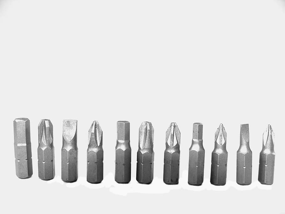 Tools, Bits, Nut, Screw, Screwdriver, build, object, job, construction HD wallpaper