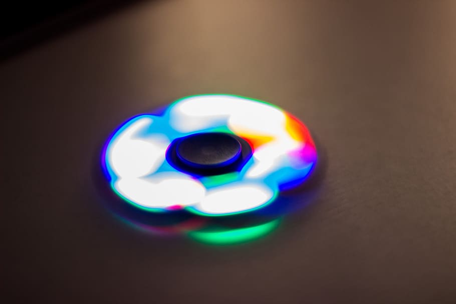 hand spinner, led, light, color, light painting, lights, colorful HD wallpaper