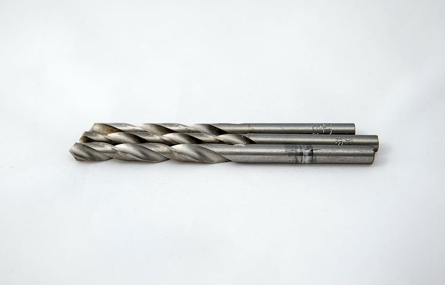 drill, metal, opening, thread, slicing, cut, steel, close-up HD wallpaper