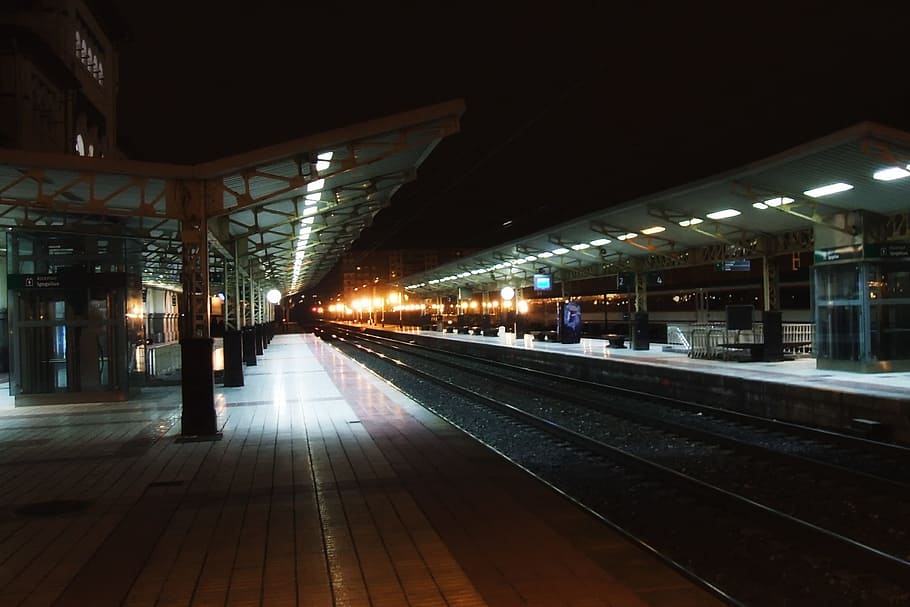 Vitoria-Gasteiz, Spain, Station, Depot, tracks, railroad, railway, HD wallpaper