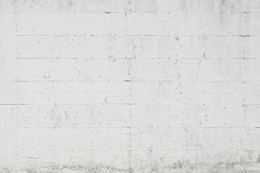 white painted wall, white painted concrete wall, texture, old, HD wallpaper