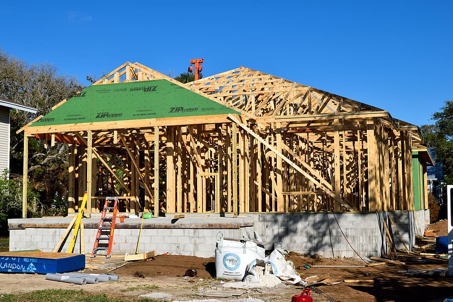 closeup photo of brown construction site, new home, builder HD wallpaper