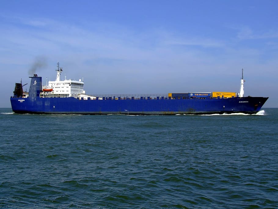 amanda, ship, vessel, freight, cargo, logistics, water, transport HD wallpaper