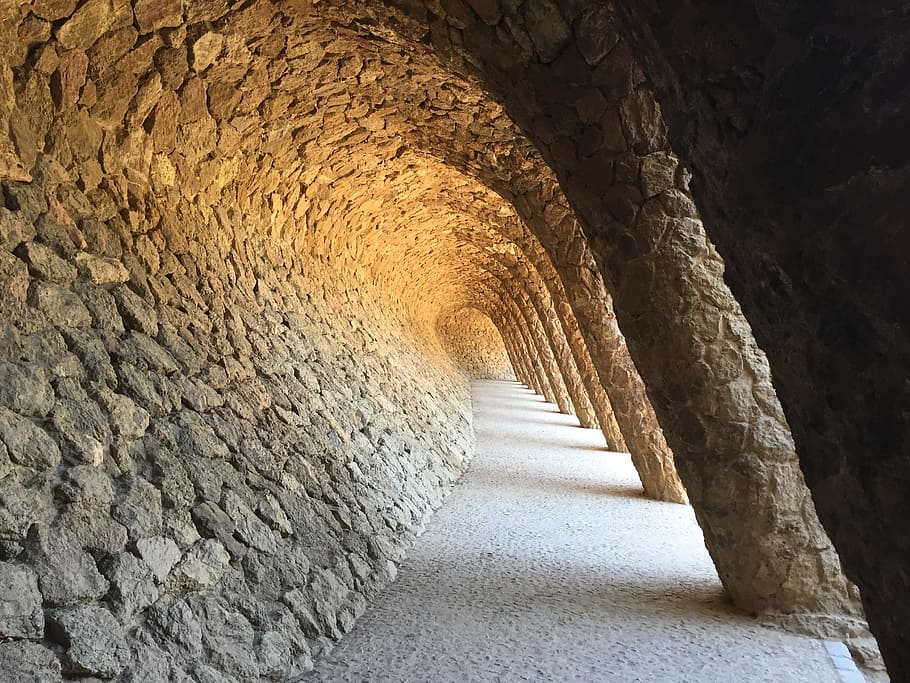 Stone, Gold, Curves, indoors, no people, industry, architecture HD wallpaper
