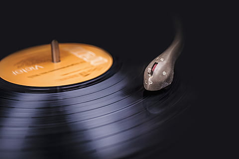 close-up photo of  vinyl disc, objects, lazy, music, record, vintage HD wallpaper