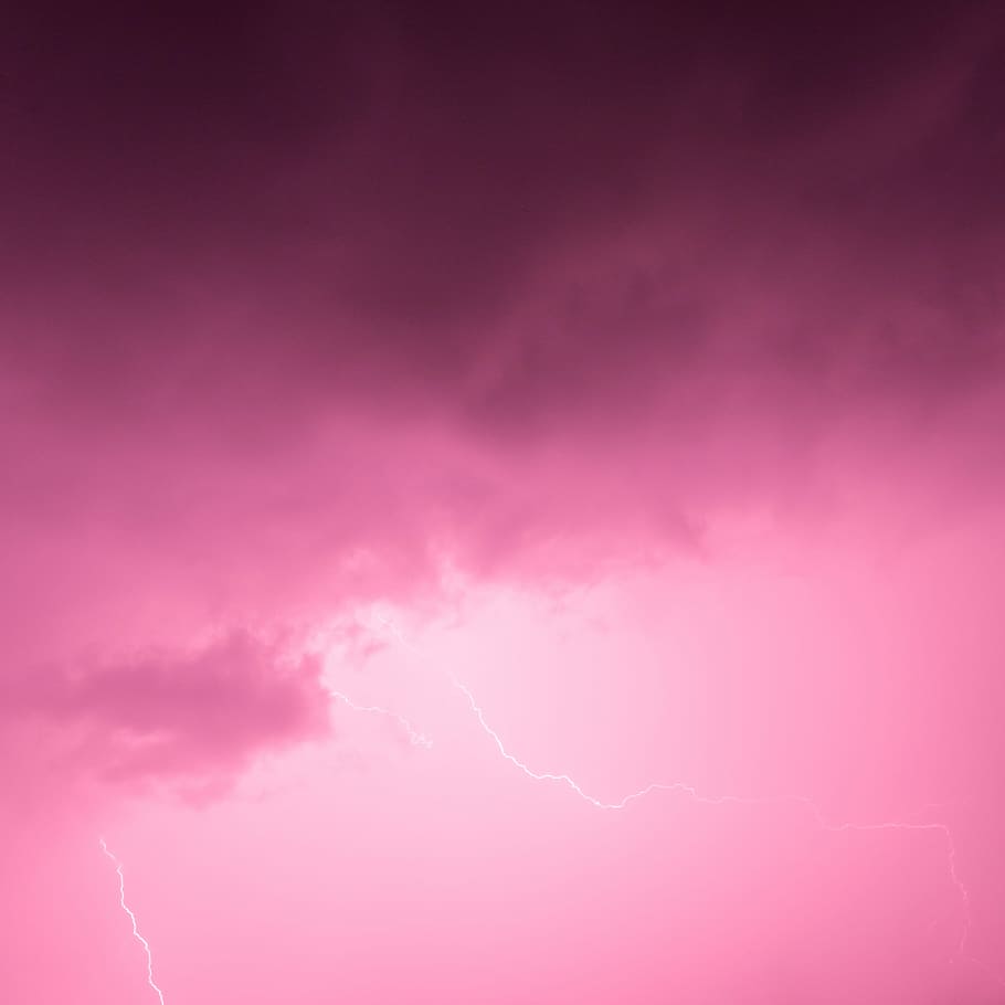 Zeus Lightning Wallpaper by Tea Collection  Pink