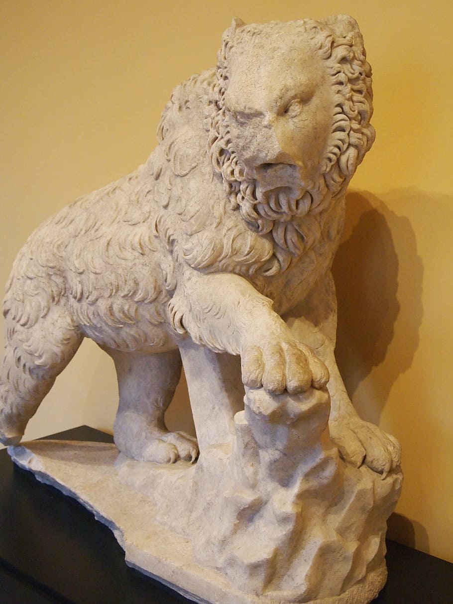 lion, art, greek, ancient, greece, style, classical, stone