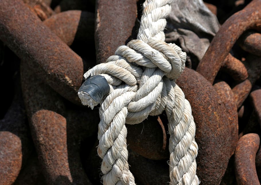 Chain, Stainless, Metal, rusty, links of the chain, iron, metal chain, HD wallpaper