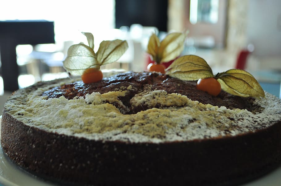 sponge cake, pie, sweet, food and drink, freshness, sweet food HD wallpaper