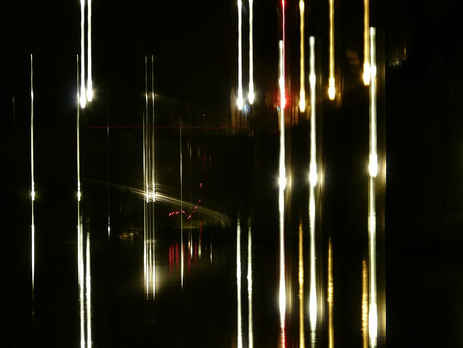 wobbles, double, error, jitter, photographing errors, night photograph HD wallpaper