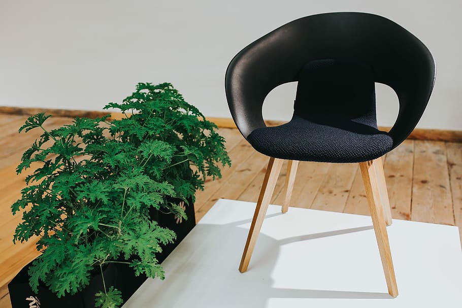 Various designer chairs and tables on an exhibition, art, installation HD wallpaper