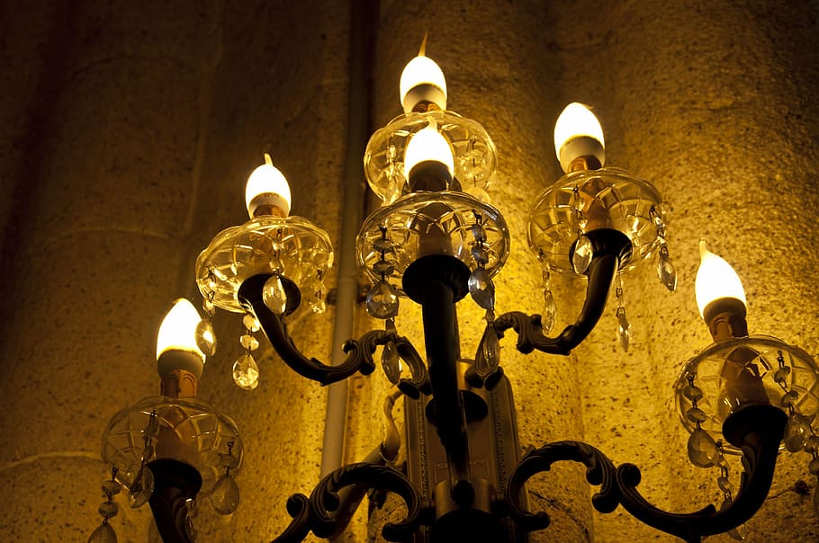 Lamp, Candle, Candlestick, Wall, Church, sacred heart guangzhou HD wallpaper