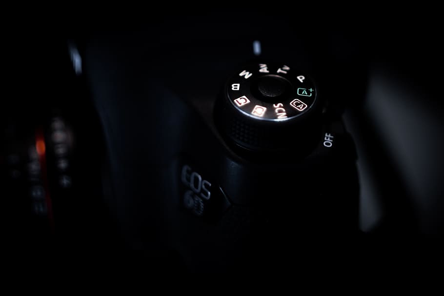 camera, the background, black, dark, canon, photographer, photo equipment HD wallpaper