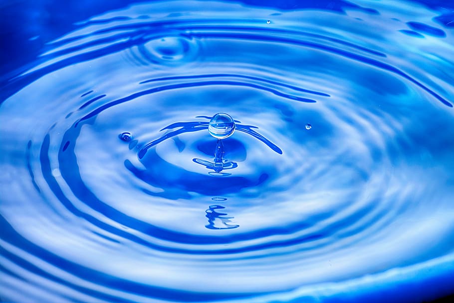 water in time lapse photography, leaking, drop, blue, texture HD wallpaper