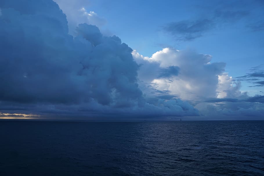 Atlantic, Ocean, Ocean, Water, Water, Sky, Nature, weather HD wallpaper