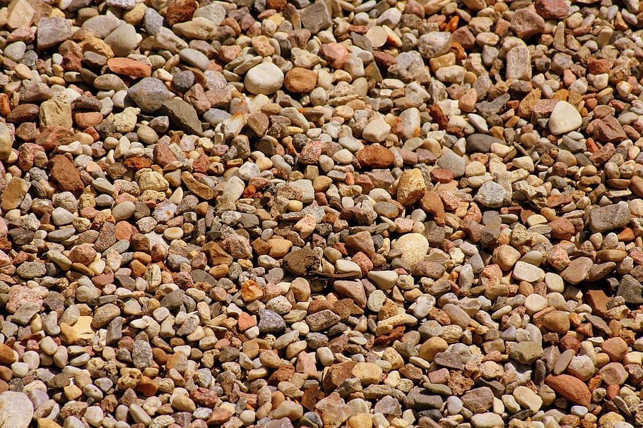 brown and gray rocks, pebbles, minor, the background, texture HD wallpaper