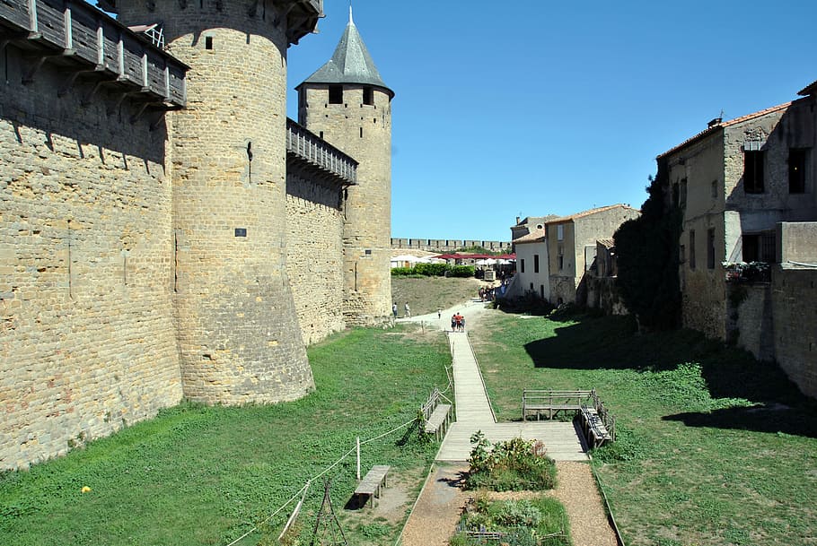 Texas, Slate, Tower, Castle, Carcassonne, middle ages, medieval HD wallpaper