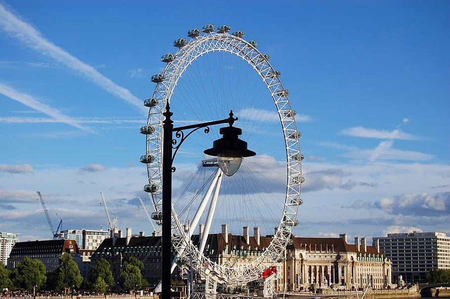 thames, river, water, skyline, london, city, town, bridge, cloud HD wallpaper