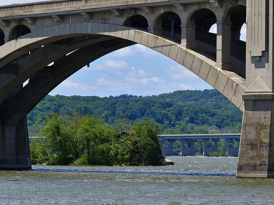 river, bridge, car, automobile, bridges, pennsylvania, lancaster