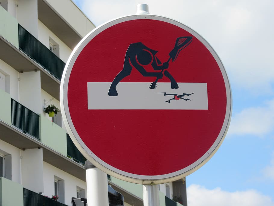 panel, street, logo, guitar, rock, clet, sign, red, communication HD wallpaper