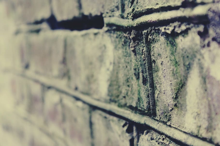 gray concrete wall, brick, stones, background, stone wall, texture HD wallpaper