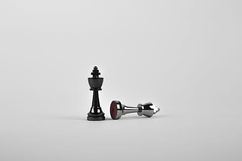 battle, black, board game, chess, chess pieces, close-up view HD wallpaper