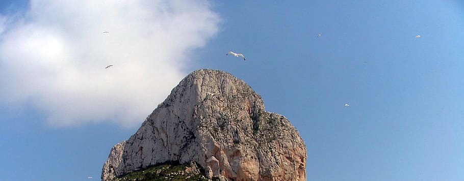 Calpe, Rock, Alicante, Mountain, calpe rock, ifach, nature, HD wallpaper