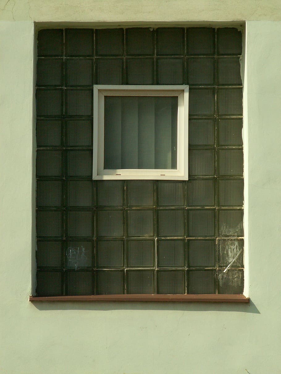 window, glass, bricks, white, architecture, built structure HD wallpaper