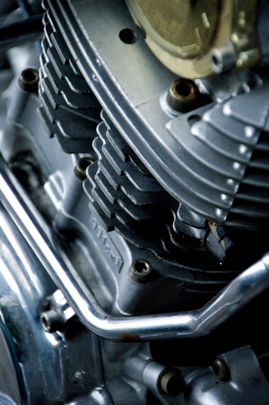 yamaha, motorcycle, details, technology, chrome, metallic, bikes HD wallpaper
