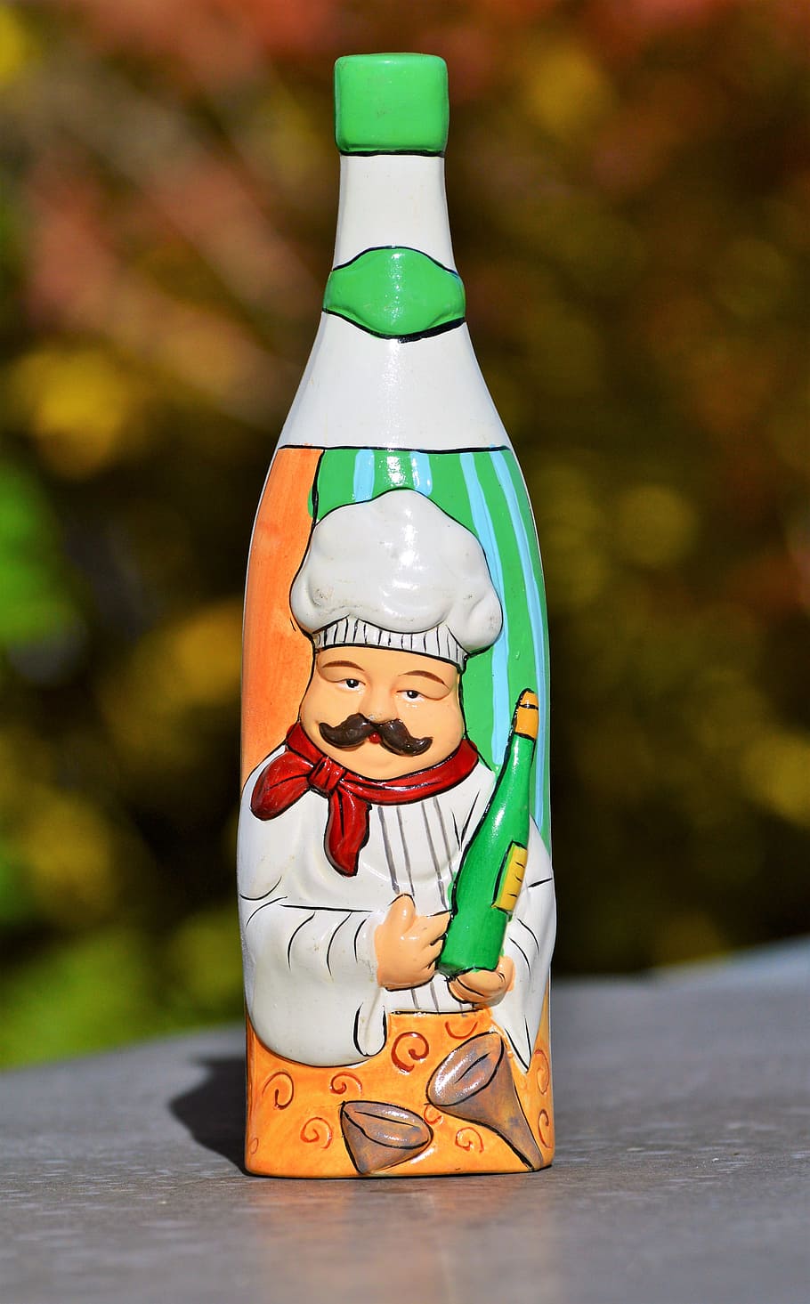 bottle, vinegar bottle, wine bottle, deco, decoration, gastronomy HD wallpaper