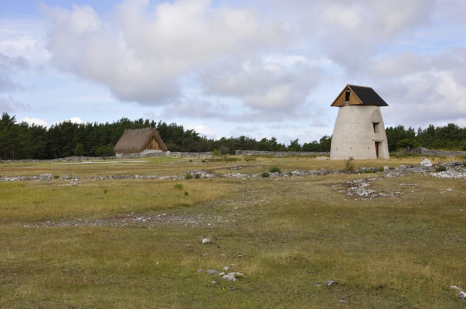 Gotland, Windmill, Landscapes, architecture And Buildings, no People HD wallpaper