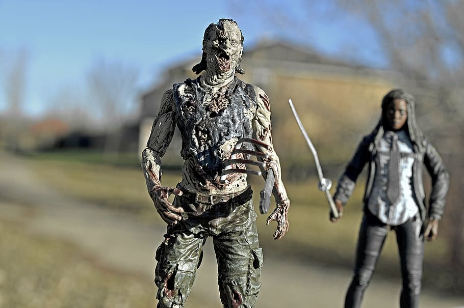 zombie, walking dead, michonne, sword, undead, apocalypse, death HD wallpaper