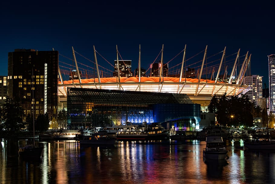 canada, vancouver, harbour, british, columbia, city, building