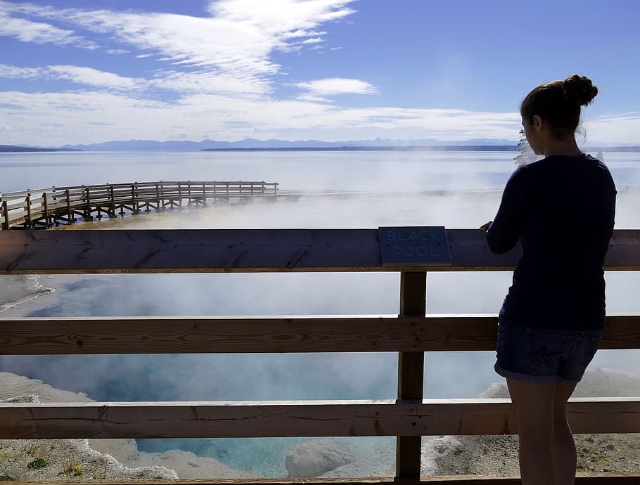 Steam, Geothermal, Scenic, Visitor, tourist, landscape, yellowstone national park