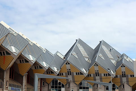Cube House, Architecture, cube-shaped, piet blom, building HD wallpaper