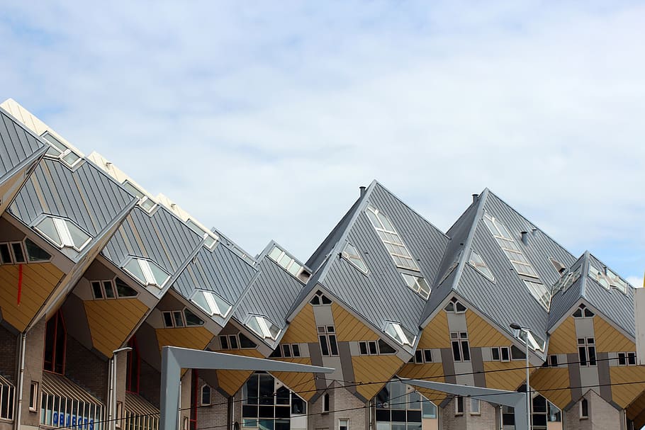 Cube House, Architecture, cube-shaped, piet blom, building HD wallpaper