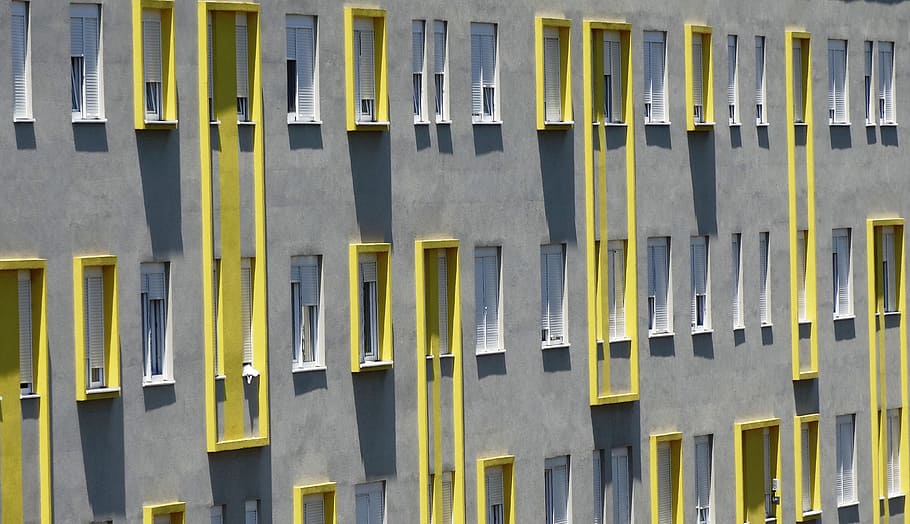 Windows, Color, Building, architecture, built Structure, construction Site HD wallpaper