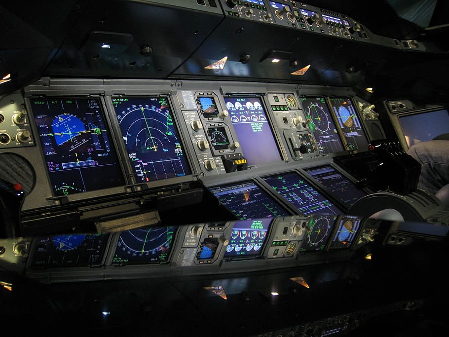 HD wallpaper: Cockpit, Aircraft, A380, Fly, Airbus, interior, pilot,  airliner | Wallpaper Flare