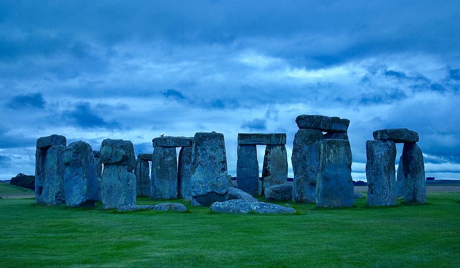 panorama, sky, stonehenge, stone circle, druids, capstone, sanctuary HD wallpaper