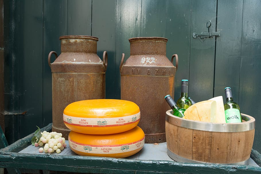 holder, no person, cheese, milk churn, container, wood - material