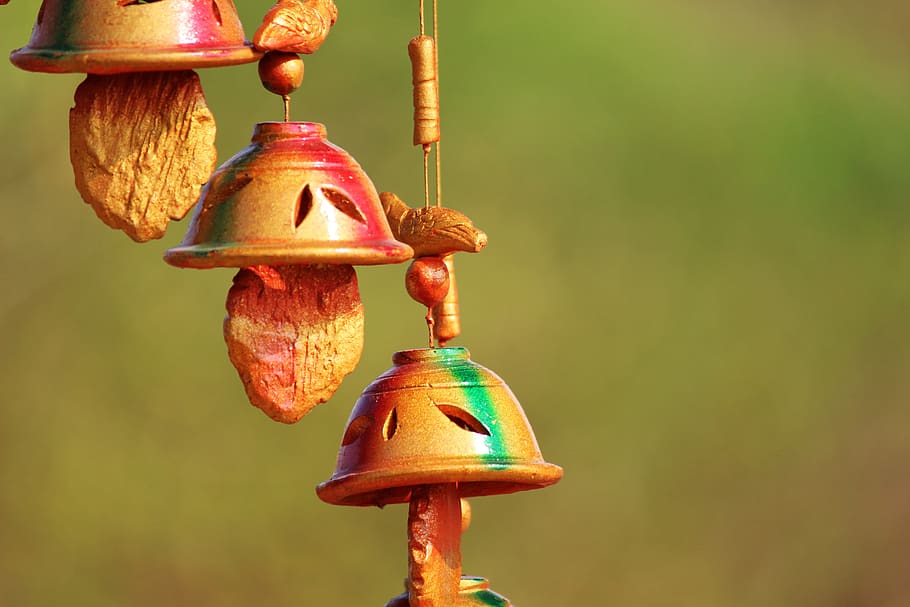 decoration, hanging, bell, design, pattern, elegant, card, decorative HD wallpaper