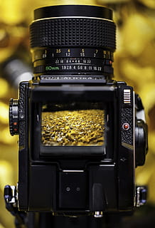 shallow focus photography of DSLR camera, mamiya, medium format HD wallpaper