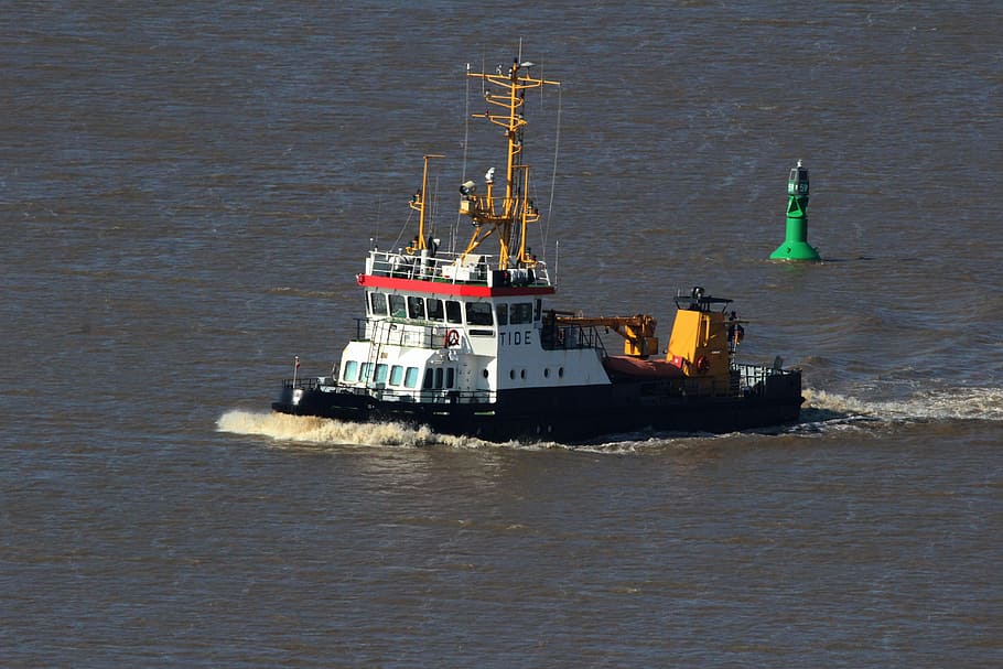 Tug, Bremerhaven, Weser, nautical vessel, transportation, water HD wallpaper