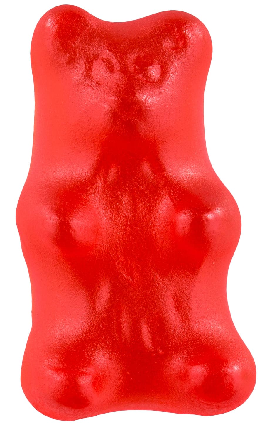 red jelly bear, candy, gummy bear, sugar, sweet, food, colorful HD wallpaper